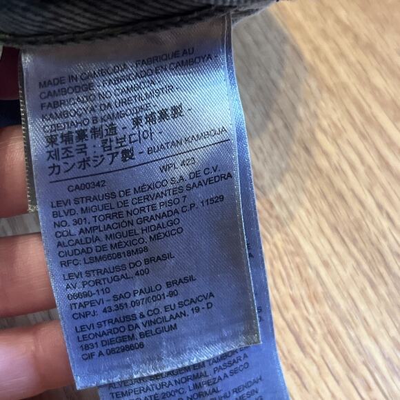 Vintage Levi’s Jeans 30x30 Green 501 Button Fly Straight Denim Pants USA 90s - Picture 14 of 14